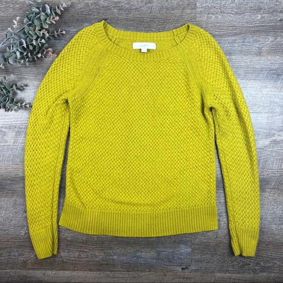 Loft yellow sweater Clearance